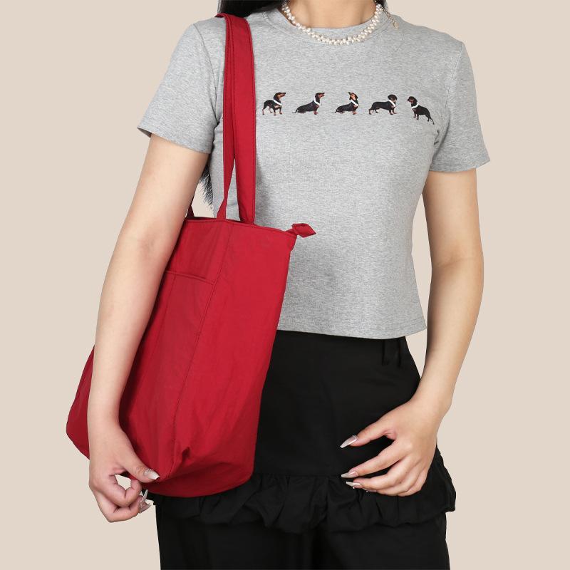 Casual simple large-capacity bag women's new niche versatile shoulder bag class commuter tote bag