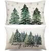 1/2pcs Terylene Decorative Throw Pillow Cover 12*20 Inch Christmas Decorated Pillowcase  Office