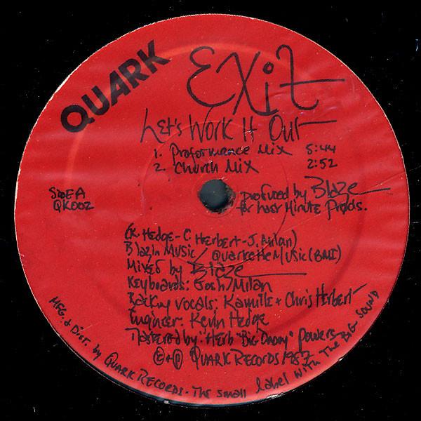 

12inch Record EXIT - Let s Work It Out QK002 QUARK 1987 US Dance & Electronica Used