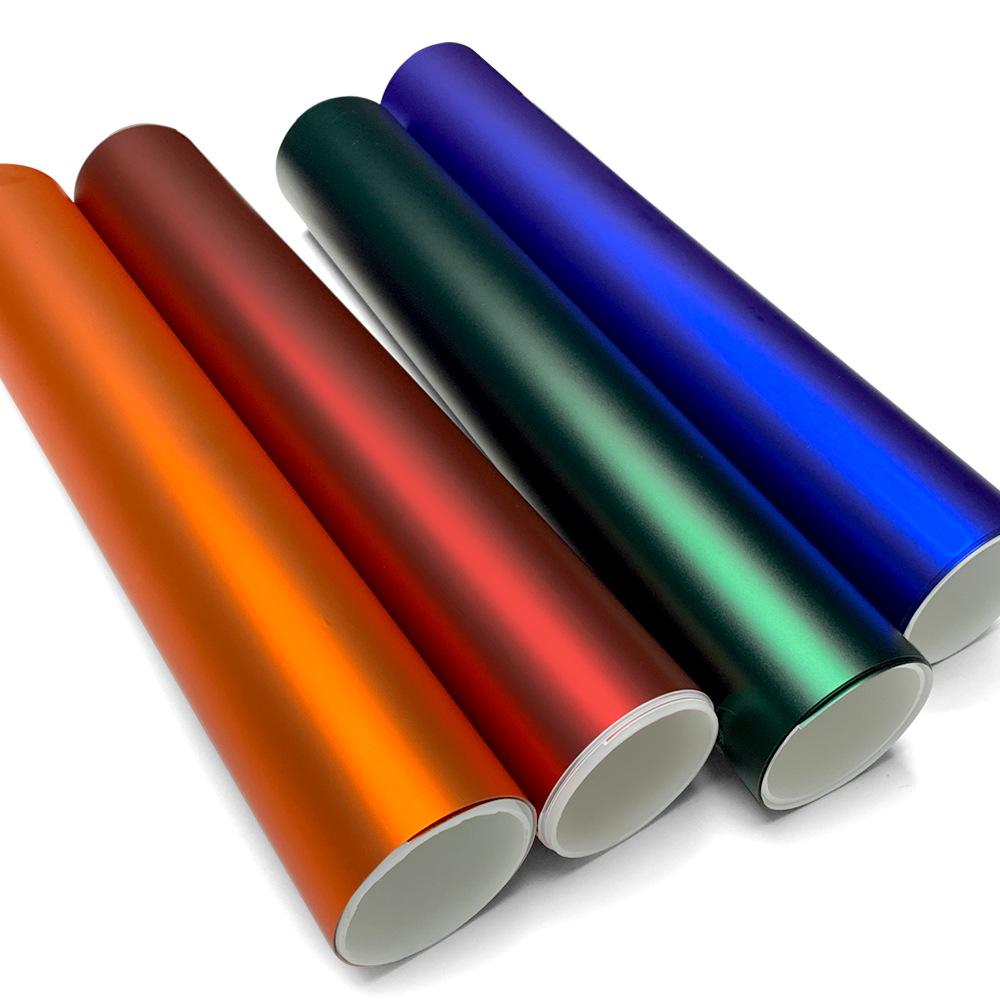 Ultra Matte PET Romanée Red & Venom Green Car Wrap for Mirrors, Spoilers, & Motorcycles