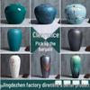 Handgefertigte Retro-Keramikvase für die Wohnzimmerdekoration - Neuer Chinesischer Luxus-Blumenarrangement-Topf