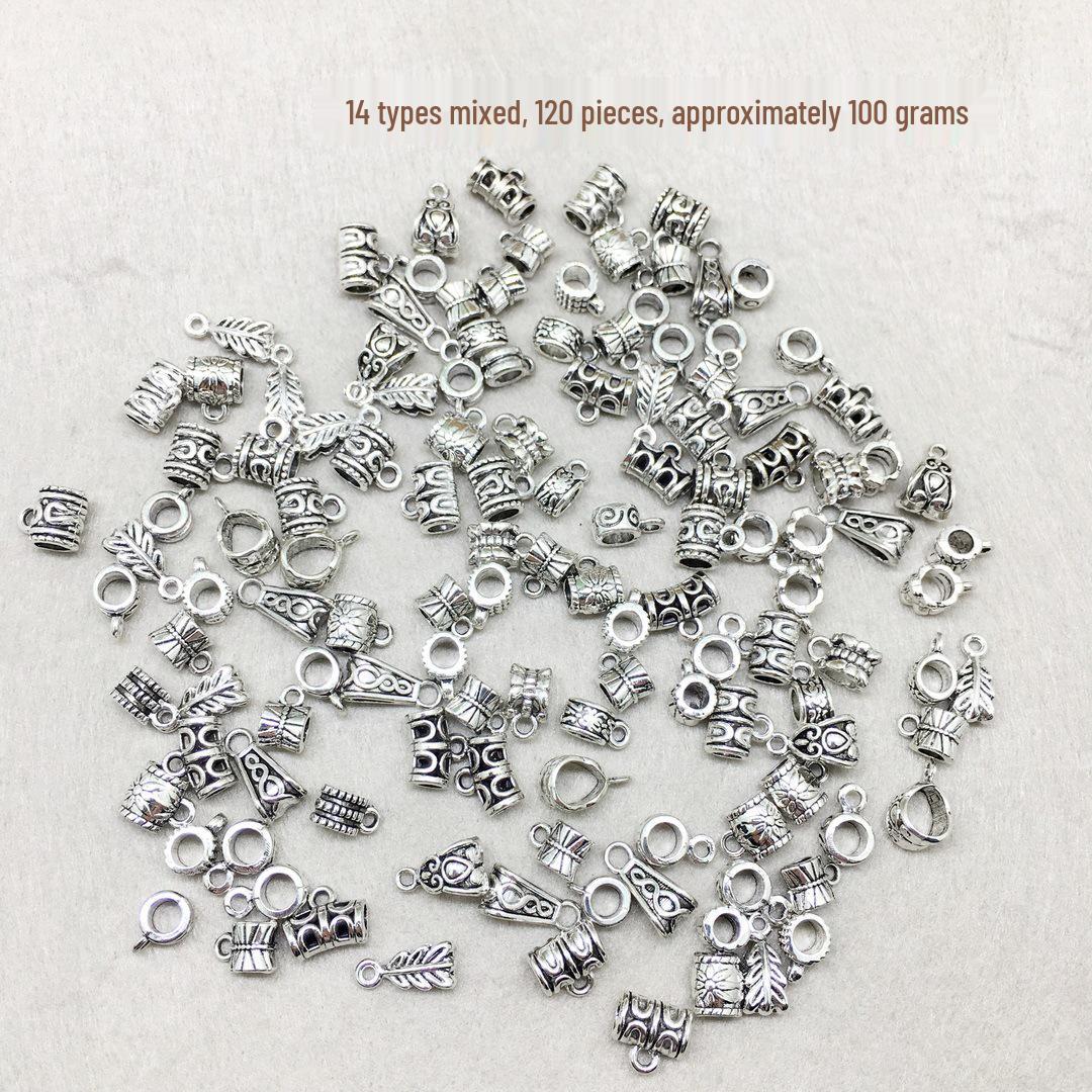 

Смешанные 120 соединителей для украшений из тибетского серебряного сплава: Разделительные бусины с тремя отверстиями для браслетов, ожерелий, подвесок и колец