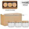Large Glass Storage Jar with Bamboo Lid, Cereal & Yogurt Container, Sealed Oatmeal Cup