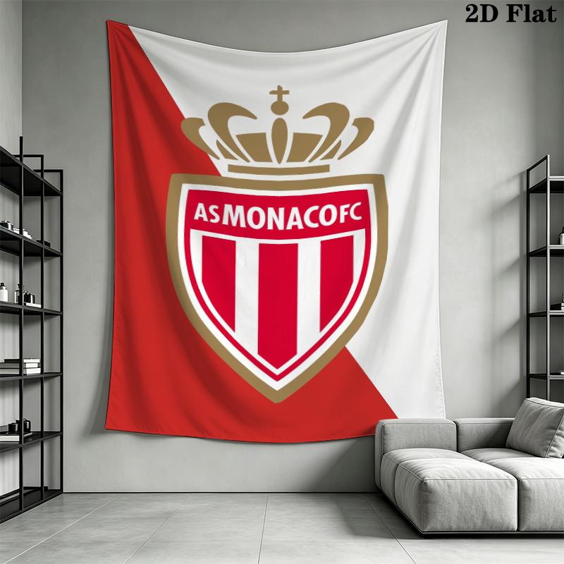 AS Monaco F Wall Tapestry Aesthetic Wall Hanging Printed Fabric Blanket Decorative Tapestries for Bedroom Living Room Home Decor