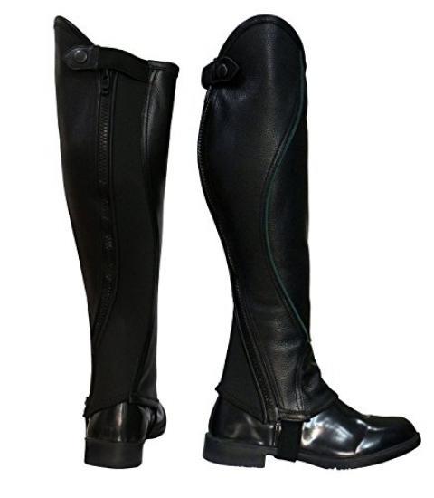 Chaps D'équitation Barnstable - Daim Noir Frangé - Taille L Long - Adulte - Très Bon État