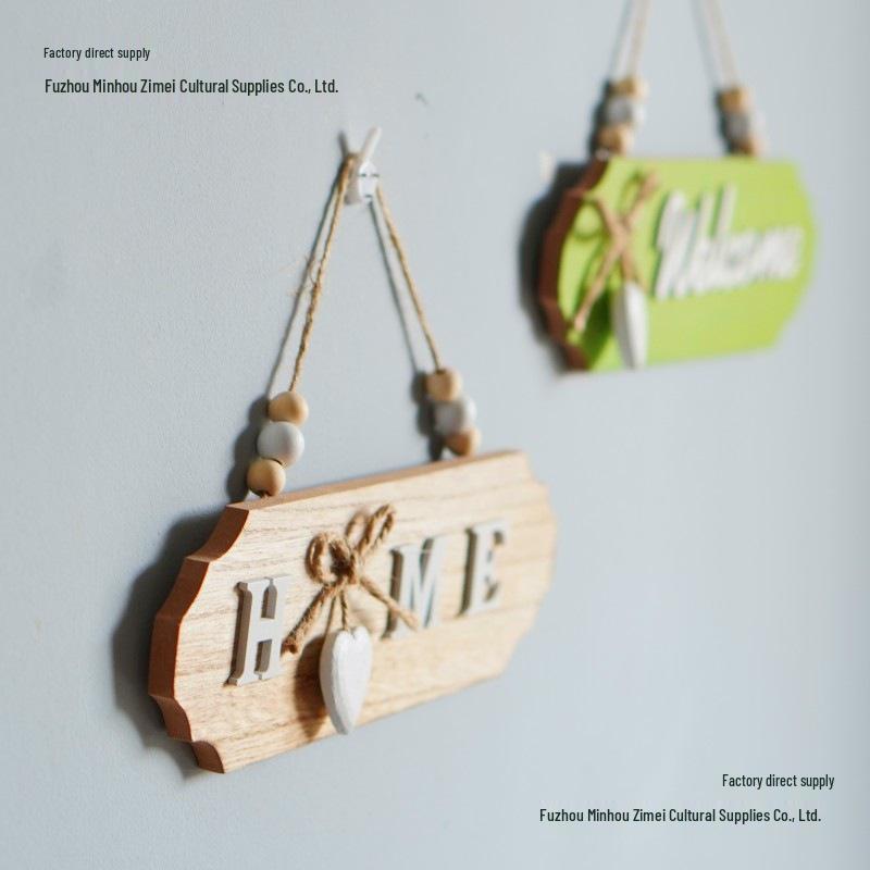 Vítejte znamení: Malá dřevěná dekorace na dveře pro domácnost a podnikání