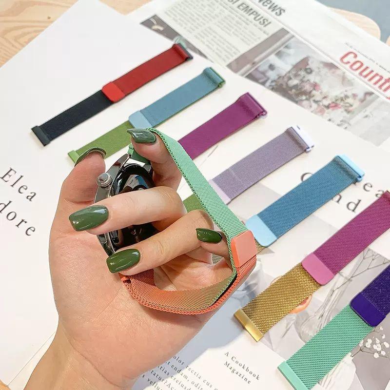 Curea de ceas de 20 mm pentru Samsung Galaxy Watch 4 clasic/Active 2/3/Gear s3 frontierBandă de ceas pentru ceas inteligent de 22 mm Curea de brățară magnetică