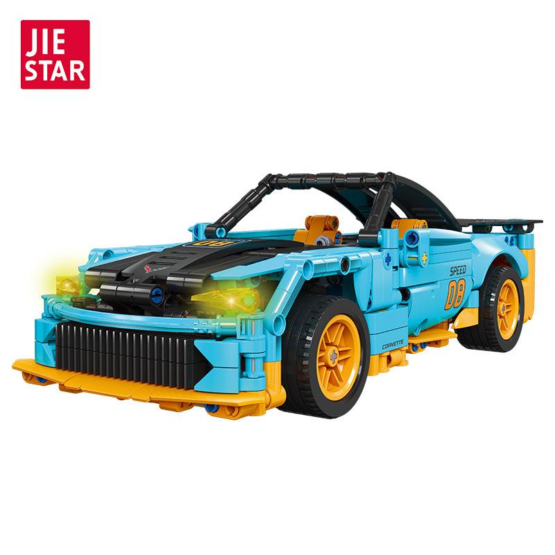 58096 Programmable Sports Car Assembly DIY Building Blocks Remote Control Car Model Holiday Gift Improve Hands-on Ability