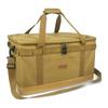 Camping Tote Large Capacity Canvas Bag with Interior Pocket for Sleeping Bag Perfect for Outdoor Camping Size Bag, Storage, (Khaki, L)