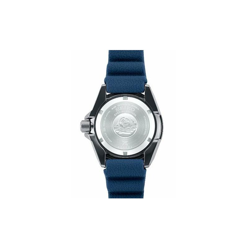 Seiko Prospex Series Hard Lex Crystal Automatic Silicone Strap Men's Watch Blue Dial SRPD09K1