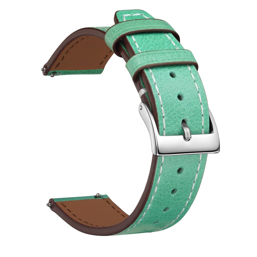 High-End First-Layer Leather Strap, Suitable For 20Mm22Mm Unisex Multi-Color Square Tail Leather Watch Strap Chain