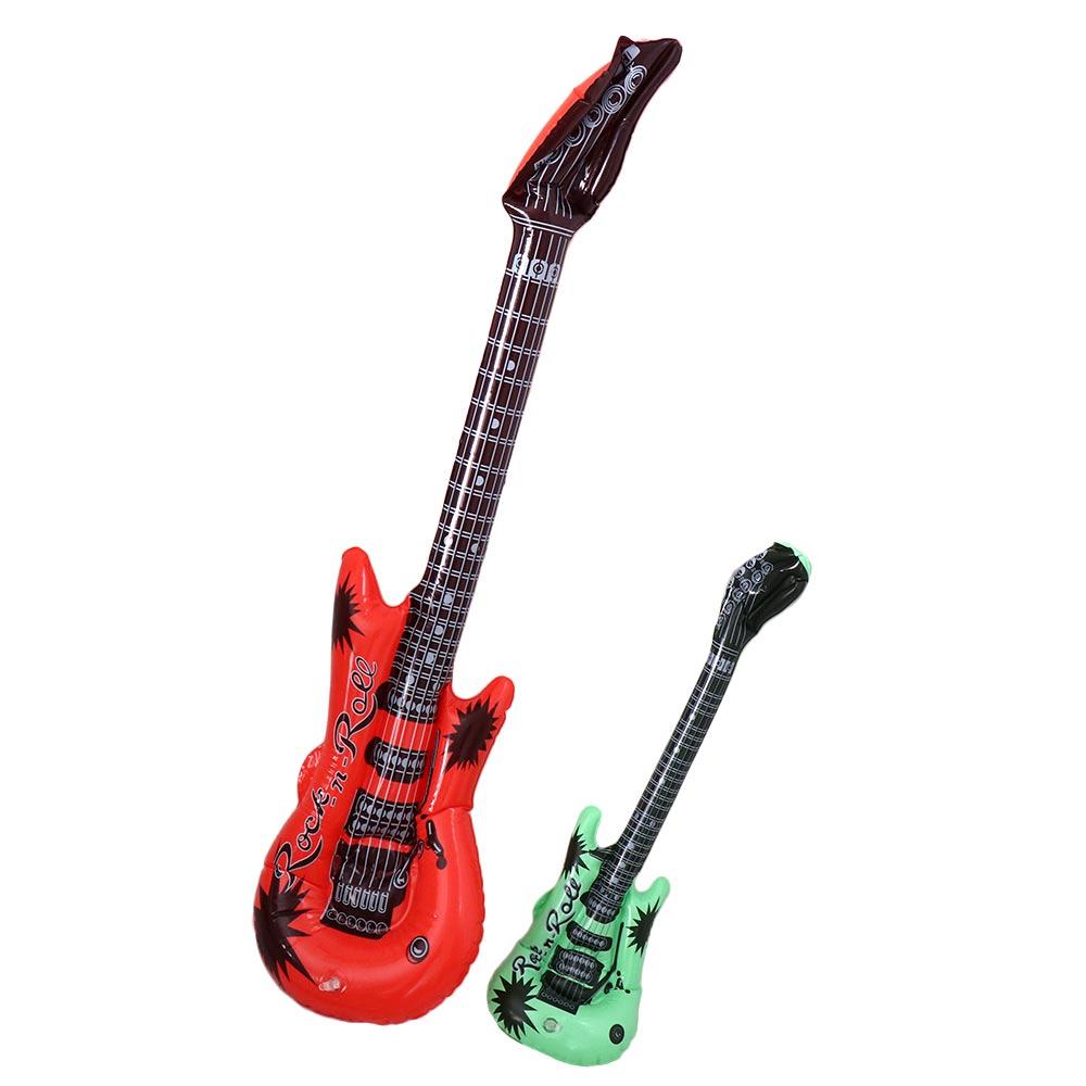 PVC Inflatable Guitar Balloon Random Color Guitar Foil Balloons  Birthdays Party