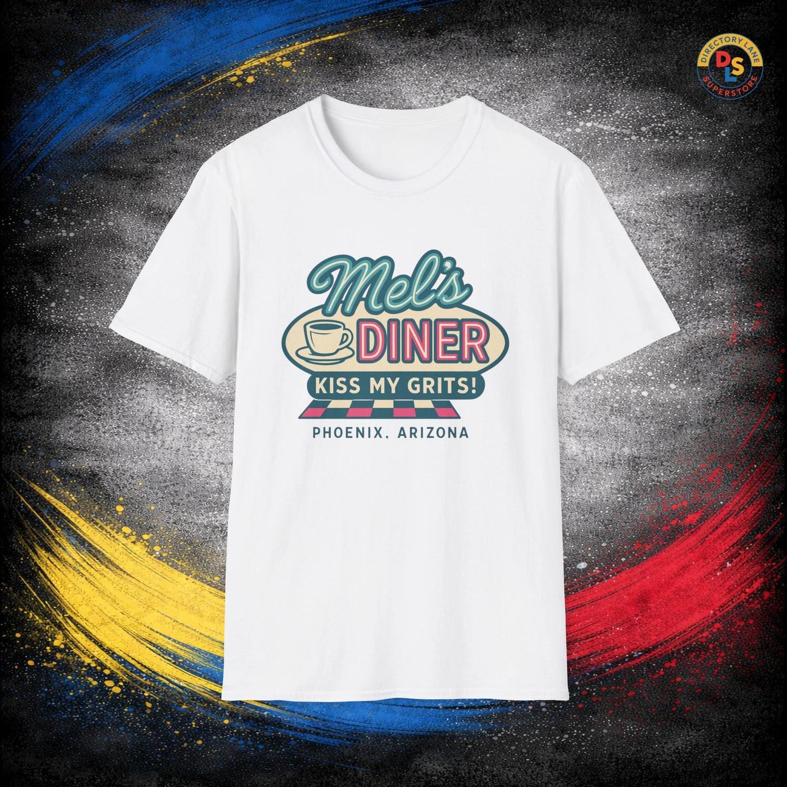 

Mel s Diner Kiss My Grits T-Shirt Alice TV Show Unisex Softstyle Tee L
