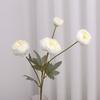 4 Heads Artificial Lotus Rose & Tea Rose Fake Flowers Wedding Floral Material Party Decoration Bridal Bouquet Photo Props Faux