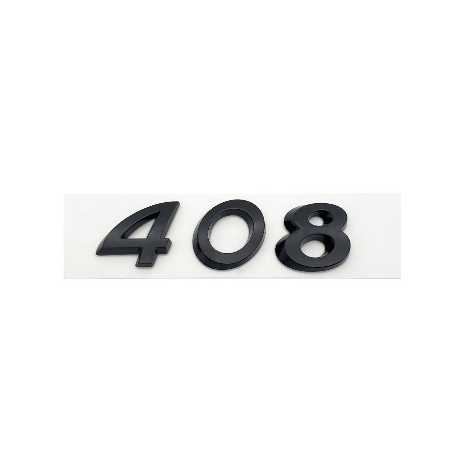 2026 Horká Samolepka na Auto 3D Černé Stříbrné Písmena 206 207 301 307 308 408 508 Znak pro Peugeot Auto Blatník Kufr Zadní Logo Samolepka