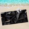 Black Matte Big Microfiber Beach Towels Quick Dry Towel Sand Beach Towels Pool Towel for Travel Swim Pool Yoga