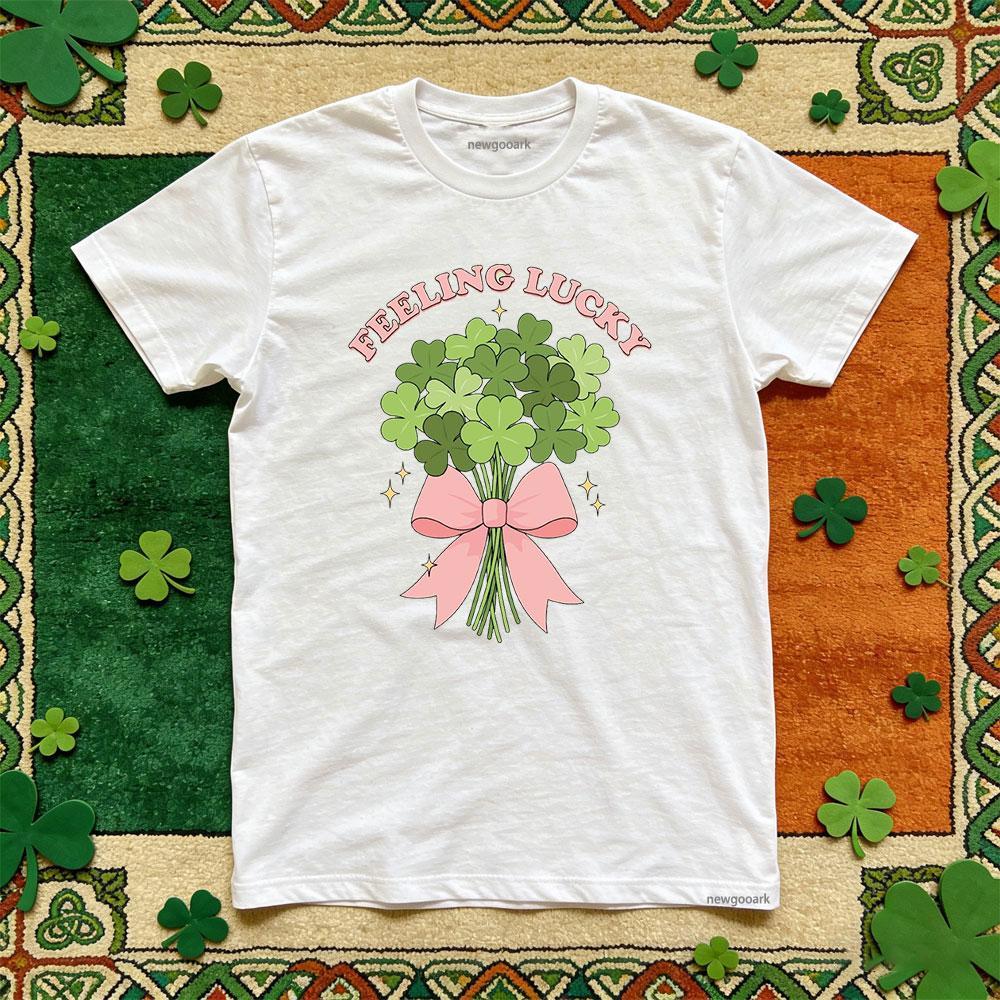 

St Patricks Day 317 Lucky Irish Green T Shirt Women Cotton Casual Festival Graphic T Shirts Unisex Adult Party S