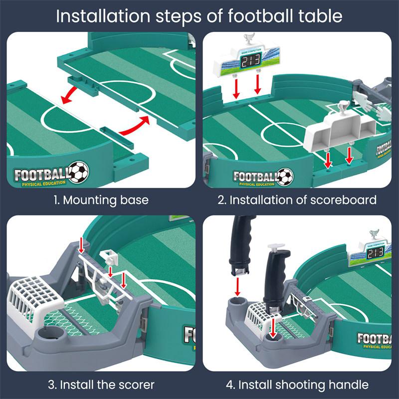 Soccer Table Football Board Game For Family Party Tabletop Play Ball Soccer Toys Kids Boys Sport Outdoor Portable Multigame Gift