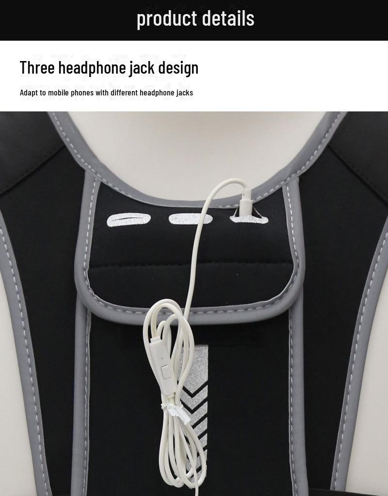 Unisex Outdoor Running and Mountaineering Chest Backpack with Water Bottle Holder and Phone Pocket