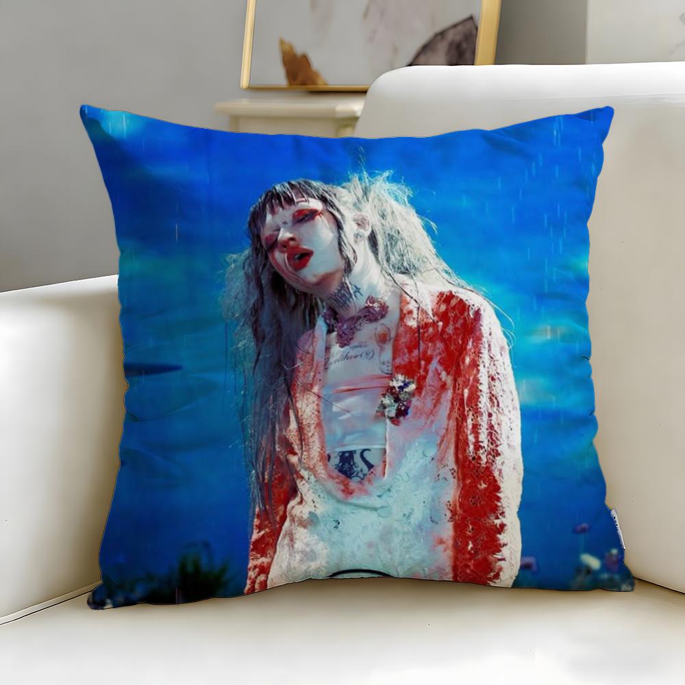 popular singer Jazmin Bean Cushion Cover Soft EasyWash Pillow Case Versatile for Couch Bed Travel and Office