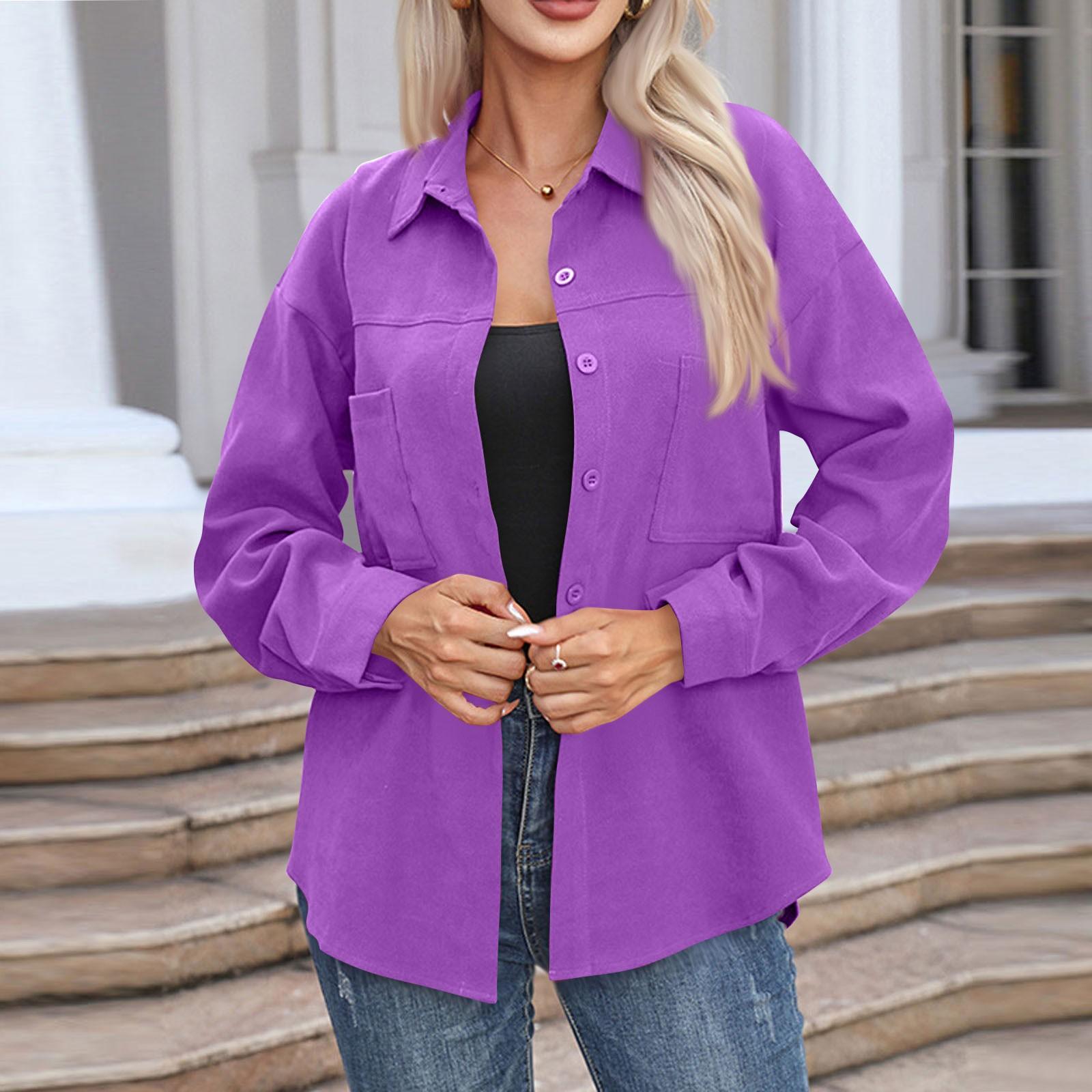 Женская повседневная рубашка средней длины с длинным рукавом — фото 8