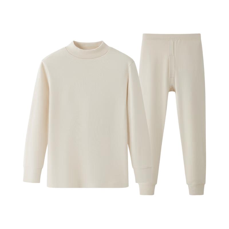 Children's 100% Cotton Mock Neck Thermal Underwear Set