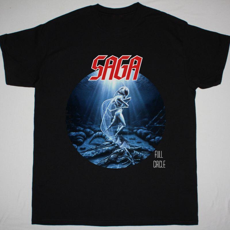 New Saga Band Black T-shirt Cotton Full Size Unisex S5XL YH5609 XL