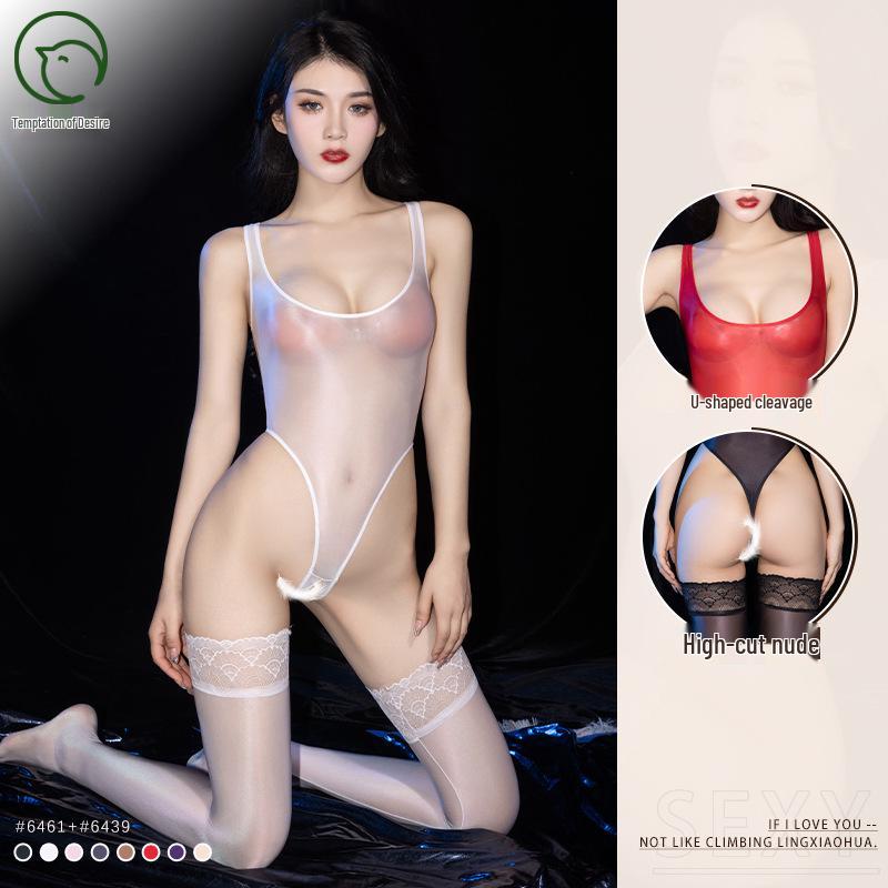 Lustovo pokušení: Sexy Pure Desire Body s otevřeným rozkrokem Lingerie pro ženy