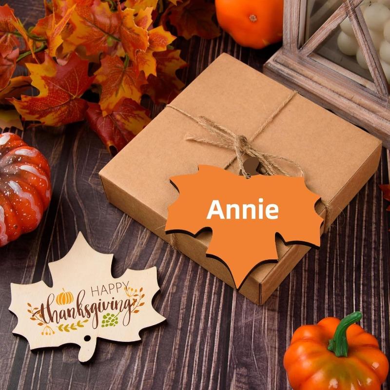 10pcs Unfinished Fall Leaf Wooden Ornaments Wooden Maple Leaf Cutouts for DIY Craft Tags Autumn Harvest Thanksgiving Decor