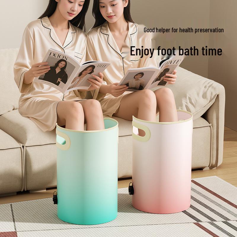 Portable Foldable Foot Spa Basin: Travel Foot Bath Bucket for Household & Health Care