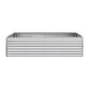 VEVOR Galvanized Raised Garden Bed, 2400 X 1200 X 620 Mm, Rectangular Metal Planter Box Kit Outdoor, Bottomless Elevated Planting Box with Gloves