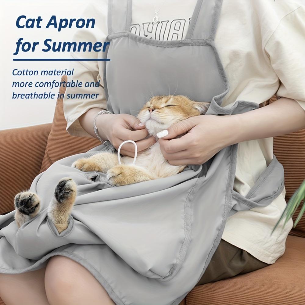 Portable Pet Carrier Pouch,Anti-Scratch ,Comfortable Cat Sling Bag for Outings-Easy Nail Trimming&Ear Cleaning Assistant
