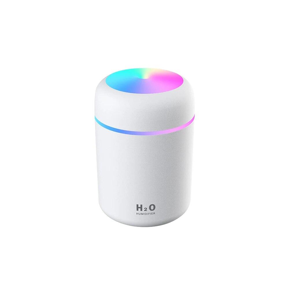 Portable 300ml Electric Air Humidifier Aroma Oil Diffuser Usb Cool Mist Sprayer With Colorful Night Light For Home Car