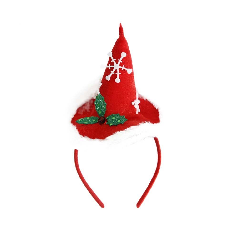 Plaid Christmas Hair Hoop Long Leg Christmas Cap Hair Bands Santa Claus Headband  Female/Girls