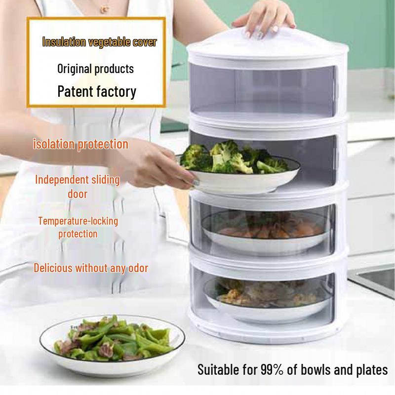 Multi-layer Insulated Food Cover for Fresh-keeping and Dustproof Storage
