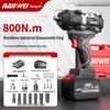 Nanwei 800N Heavy-Duty Electric Brushless Impact Wrench with Lithium Battery