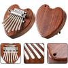 8 Key Mini Kalimba Thumb Piano, Portable Solid Wood Finger Piano for Beginners | Pocket-Sized Musical Instrument Gift with Case