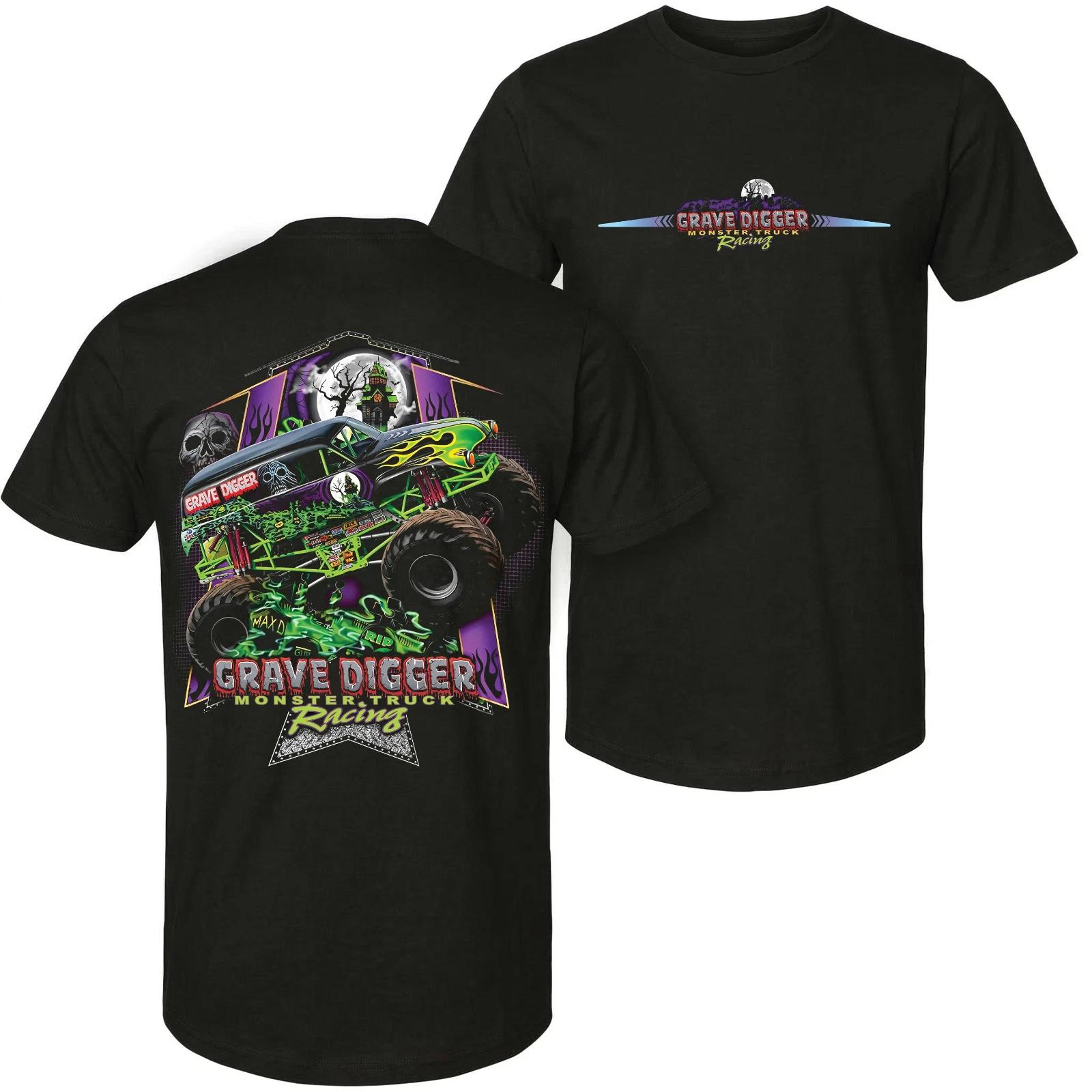 Retro Vintage Y2K Grave Digger Monster Truck Racing T-shirt, Monster Truck Shirt 2XL