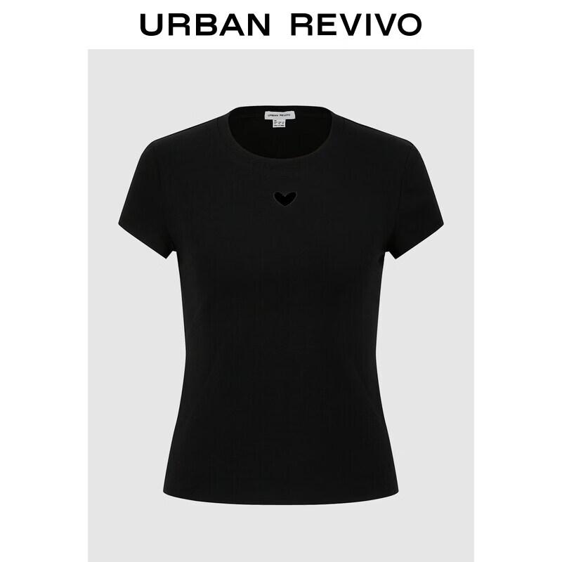 UR Women s Summer Textured Heart Graphic T-shirt M