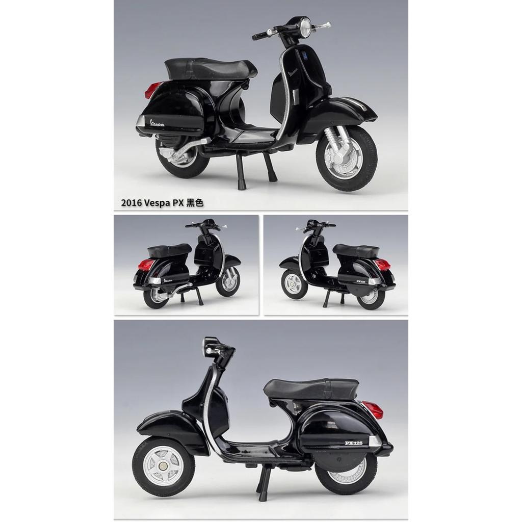 Welly 1/18 2016 Vespa PX Lega Scala Modello di Motocicletta Diecast Veicoli Giocattolo Metallo Auto Collezione Veicoli Giocattolo per Bambini Regalo