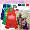 Fantasia Pj Mask Noblekids com Capa Colorida e Máscara para Diversão de Halloween Infantil