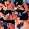 Hand Drill Keyless Chuck Fixed Seat Twist Drill Resin Jewelry Drilling Tools