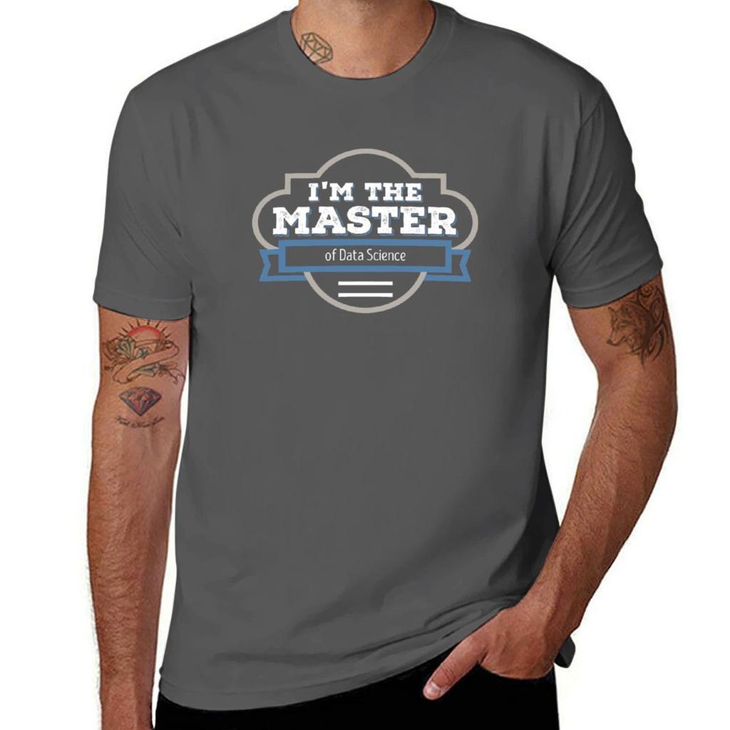 Data Science Masters Degree Graduation Gift TShirt Functional Casual Short Sleeve Tee