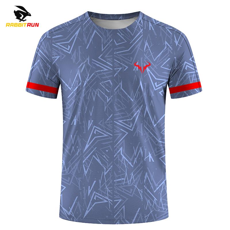 Modische Badminton-Tennis-Serie mit 3D-Druck für Herren und Damen im Freien, neue, kurzärmelige T-Shirts mit Rundhalsausschnitt