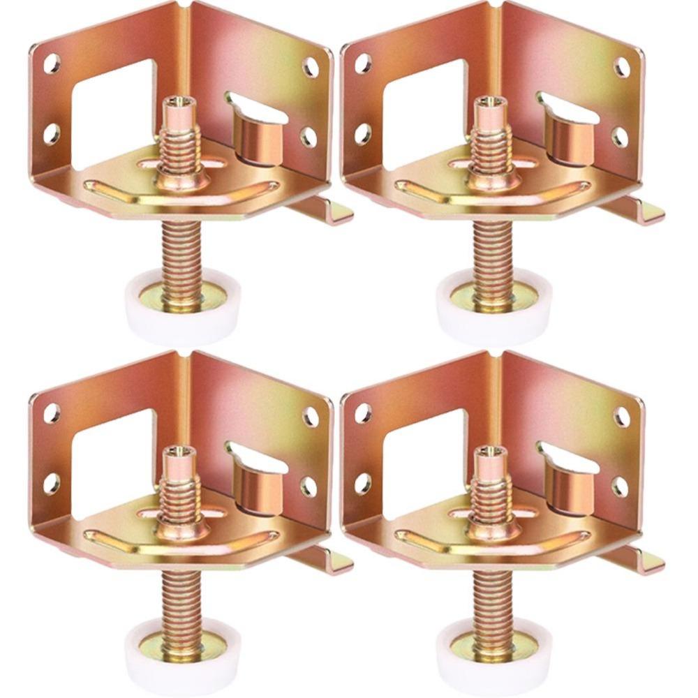 

4Pcs Foot Level Adjustment Adjustable Furniture Feet Pads Table Leg Leveling Mat Wardrobes 4Pcs