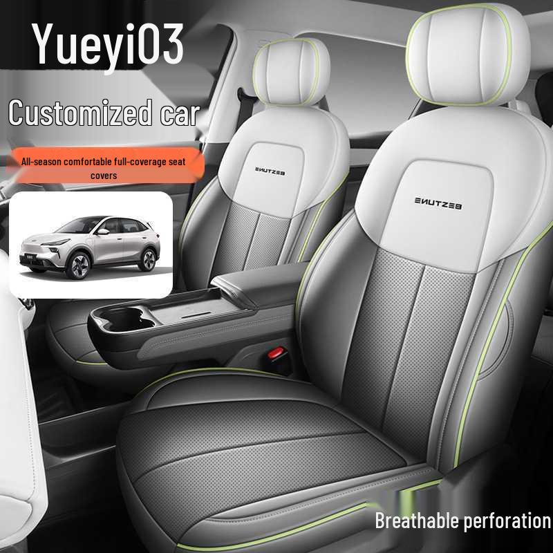 Breathable, perforated car seat covers for the 2025 Bestune Yueyi 03.
