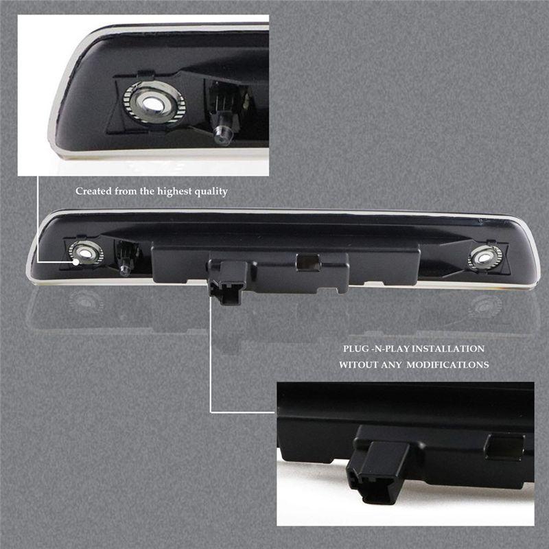 For Jeep Grand Cherokee Wk 2005-2010 Rear High Mount Brake Light LED 3Rd Third Brake Light Parts (Smoke Lens)