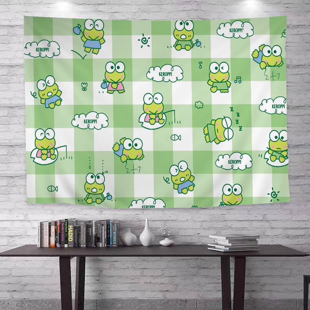 Cartoon K-KeroppiS Cute Hanging Bohemian Tapestry Bohemian Wall Tapestries Mandala Cheap Hippie Wall Hanging
