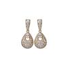 18k Gold Plated Silver Needle Zircon Teardrop Earrings - Luxury, High-End, Unique and Elegant Design