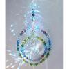 Sparkling K9 Crystal Glass Crystal Car Hanging Rainbow Suncatcher Beautiful Balcony Garden Hanging Ornament A17
